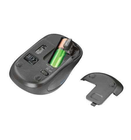 Trust Yvi FX Wireless Mouse - Geometrics, LED illumination in continuously changing colours, 8m 2.4GHz, Micro receiver, 800-1600 dpi, 4 button, Rubber sides for comfort and grip, USB Trust Yvi FX Wireless Mouse - Geometrics, LED illumination in continuously changing colours, 8m 2.4GHz, Micro receiver, 800-1600 dpi, 4 button, Rubber sides for comfort and grip, USB