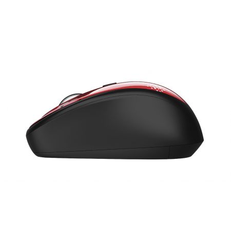 Trust Yvi Wireless Mouse - Red Brush, 8m 2.4GHz, Micro receiver, 800-1600 dpi, 4 button, Rubber sides for comfort and grip, USB Trust Yvi Wireless Mouse - Red Brush, 8m 2.4GHz, Micro receiver, 800-1600 dpi, 4 button, Rubber sides for comfort and grip, USB