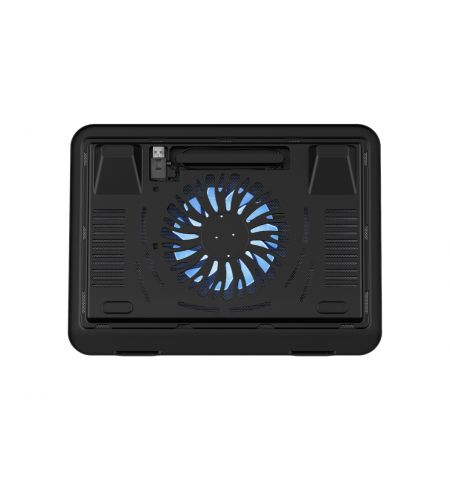 Trust Ziva, Notebook Cooling Pad up to 16", blue illumination, Black