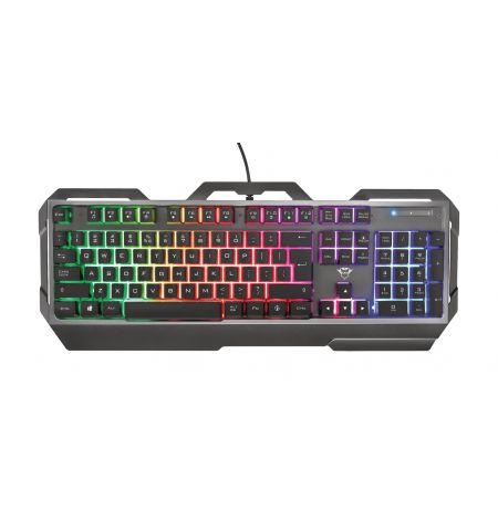 Trust Gaming GXT 856 TORAC, SGaming keyboard with metal top plate