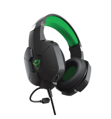 Casti Trust Gaming GXT 323X CARUS, Black-Green