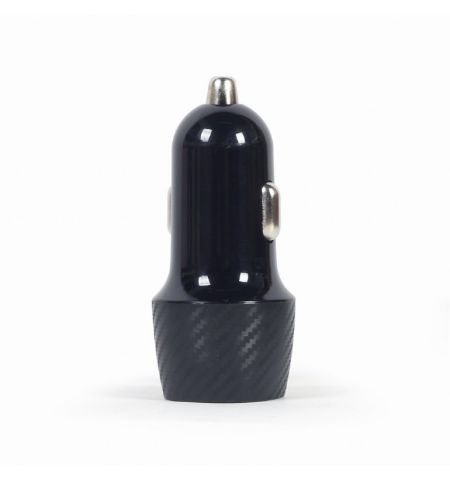 USB Car Charger - TA-U2QC3-CAR-02, 2-port USB car fast charger, Type-C PD, 18 W, black USB Car Charger - TA-U2QC3-CAR-02, 2-port USB car fast charger, Type-C PD, 18 W, black