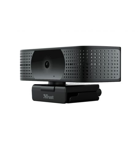 Trust Teza 4K Ultra HD Webcam, Advanced 4K Ultra HD webcam with a 74° field of view and two integrated microphones,Mounting type: clip, tripod, 2m Trust Teza 4K Ultra HD Webcam, Advanced 4K Ultra HD webcam with a 74° field of view and two integrated microphones,Mounting type: clip, tripod, 2m