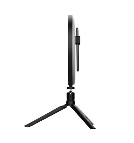 Trust Maku, Ring Light Vlogging kit, Improve your vlogs with this 10 inch ring light, including remote controls, tripod and phone clamp