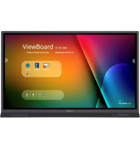 65" Интерактивный дисплей ViewSonic IFP6552-1ANEP / 4K / 4G RAM / 32GB Storage / Black