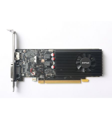 ZOTAC GeForce GT 1030 2GB GDDR5, 64bit, 1468/6000Mhz, Single Fan, HDCP, DVI-D, HDMI, Low Profile, 1*LP bracket included, Lite Pack