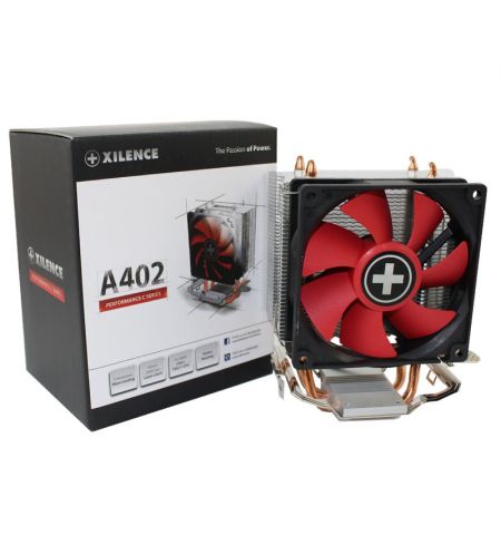 XILENCE Cooler XC025 "A402", Performance C, Socket AM4/FM2+/FM2/FM1/AM3+/AM3/AM2+/AM2 up to 130W, 92x92x25mm, PWM 600-2200 rpm, 14.0-23.8 dBA, 4pin, Aluminium Heatsink XILENCE Cooler XC025 "A402", Performance C, Socket AM4/FM2+/FM2/FM1/AM3+/AM3/AM2+/AM2 up to 130W, 92x92x25mm, PWM 600-2200 rpm, 14.0-23.8 dBA, 4pin, Aluminium Heatsink