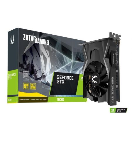 Видеокарта ZOTAC GeForce GTX 1630 4GB GDDR6, 64bit