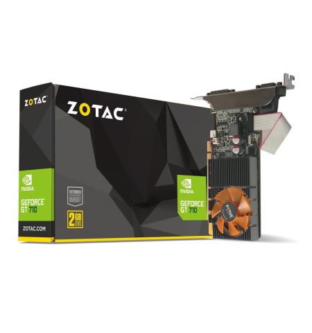 Видеокарта ZOTAC GeForce GT710 / 2GB / GDDR3 / 64Bit