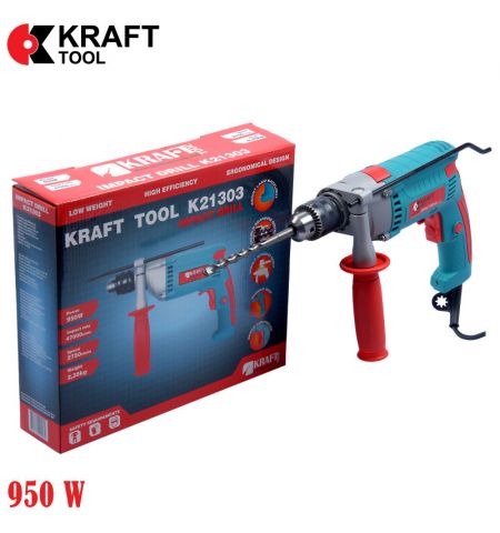 Электродрель ударная  950W  K21303 KraftTool Электродрель ударная  950W  K21303 KraftTool