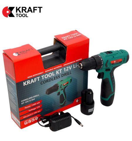 Шуруповерт аккумуляторный KraftTool 12V KT12VLi-Ion Шуруповерт аккумуляторный KraftTool 12V KT12VLi-Ion