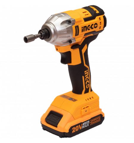 Винтовёрт аккумуляторный, ударный Li-Ion 20V/2*2A INGCO CIRLI2002