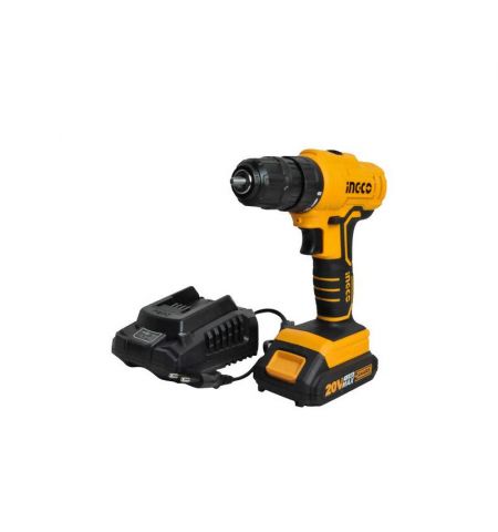 Шуруповёрт аккумуляторный INGCO Li-Ion 20V/1*1.5A  CDLI20011