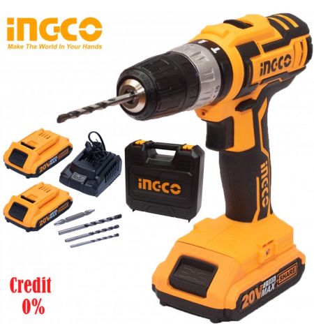 Шуруповерт аккумуляторный ударный INGCO CIDLI200215