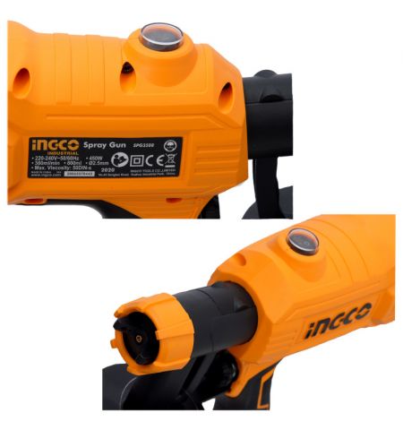Краскопульт электрический INGCO 350Вт SPG3508 Краскопульт электрический INGCO 350Вт SPG3508