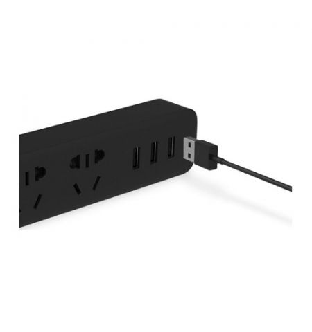 Удлинитель Power Strip 3 USB Черный