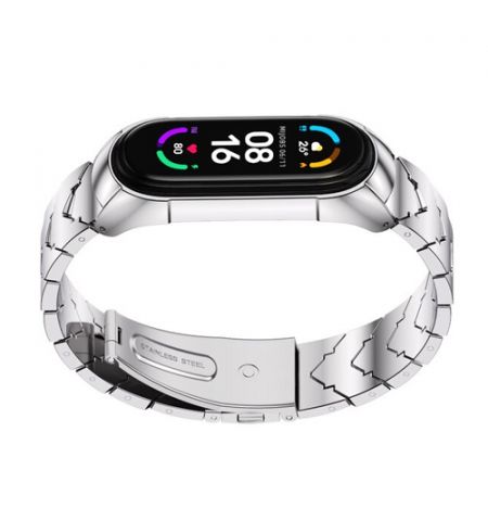 Ремешок металлический V Style для Xiaomi Smart Band 7 Silver