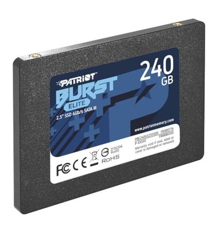 2.5" SSD 240GB  PATRIOT Burst Elite, SATAIII, Read: 450 MB/s, Write: 320 MB/s  PBE240GS25SSDR