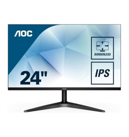 23.8" AOC MVA LED 24B1H Black Borderless (5ms, 20M:1, 250cd, 1920x1080, 178°/178°, VGA, HDMI, Audio Line-out)