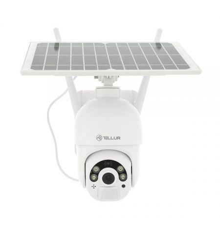 Tellur WiFi Solar Camera, P&T, FullHD 1080P, PIR, White, TLL331301