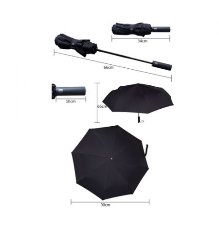 Зонт MiJia Automatic Umbrella Черный Зонт MiJia Automatic Umbrella Черный