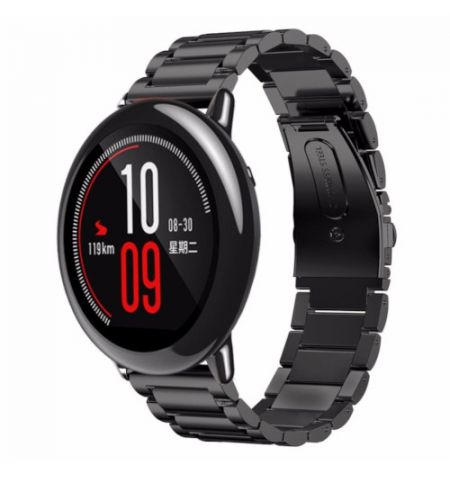 Ремешок металлический для Amazfit 22 mm Черный