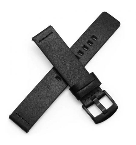 Ремешок кожаный для Amazfit 22mm Black