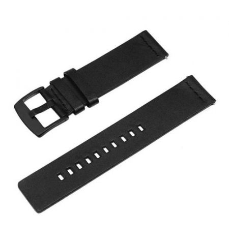 Ремешок кожаный для Amazfit 22mm Black