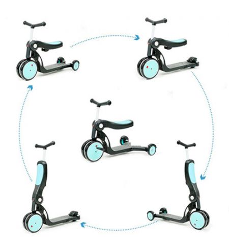 Трёхколёсный велосипед BeBehoo 5 In 1 Kids Balance Tricycle Красный Трёхколёсный велосипед BeBehoo 5 In 1 Kids Balance Tricycle Красный