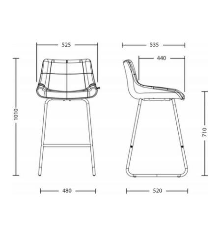 Барный стул Nicole CFS Hoker