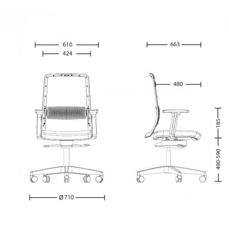 Кресло FRAME  BLACK