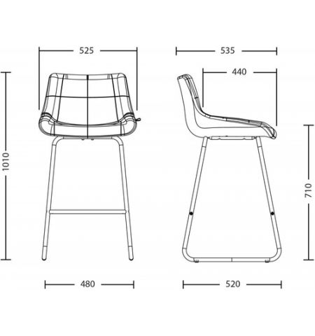 Scaun bar nicole cfs hoker