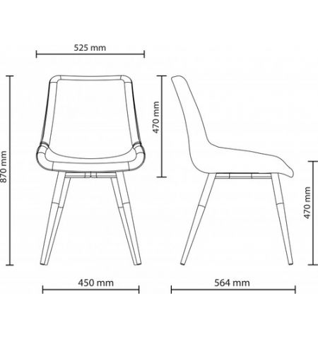 Стул Nicole HN белый