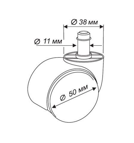 Roata d50 ge 11 p/u fotoliu polo 50 Roata d50 ge 11 p/u fotoliu polo 50
