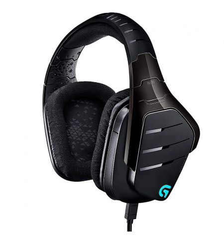 Игровые наушники Logitech G633 Artemis Spectrum Black Gaming RGB 7.1 Headset, 7.1 Surround, 40mm PRO-G Driver, Headset: 20Hz-20kHz, Microphone: 100Hz-20kHz, 2m, 981-000605 (casti cu microfon/наушники с микрофоном)