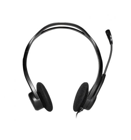 Наушники с микрофоном Logitech 960 Black USB PC Stereo Headset, Headset: 20–20,000 Hz, Mic: 100–16,000 Hz, 2.4m, 981-000100