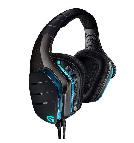 Игровые наушники Logitech G633 Artemis Spectrum Black Gaming RGB 7.1 Headset, 7.1 Surround, 40mm PRO-G Driver, Headset: 20Hz-20kHz, Microphone: 100Hz-20kHz, 2m, 981-000605 (casti cu microfon/наушники с микрофоном)