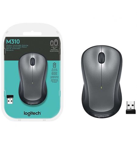 Logitech M310 Silver Wireless Mouse USB, 910-003986 (mouse fara fir/беспроводная мышь) Logitech M310 Silver Wireless Mouse USB, 910-003986 (mouse fara fir/беспроводная мышь)