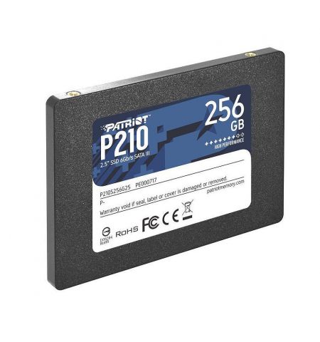256GB SSD 2.5" Patriot P210 P210S256G25, 7mm, Read 500MB/s, Write 400MB/s, SATA III 6.0 Gbps, 32MB cache