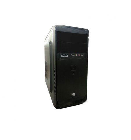 Корпус для компьютера Case Miditower mATX HPC D-03 Shiny Black, 500W, 12cm fan, 24 pin, 2xSATA cables, 2xUSB 2.0 & Audio (carcasa/корпус)