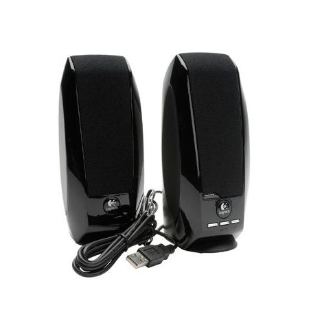 Logitech S150 Digital USB Speaker System, Black, 2.0, RMS 1.2W, 2x0.6W, 90 - 20.000 Hz, 980-000029 Logitech S150 Digital USB Speaker System, Black, 2.0, RMS 1.2W, 2x0.6W, 90 - 20.000 Hz, 980-000029
