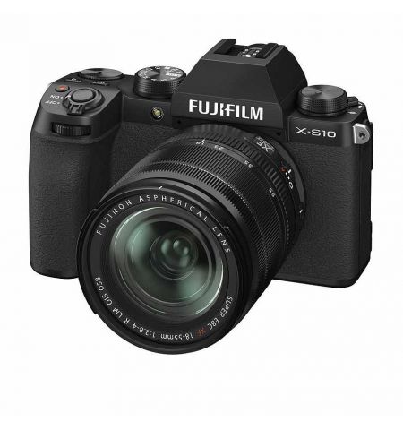 Fujifilm X-S10 black XF18-55mm Kit, Mirrorless Digital Camera Fujifilm X System
