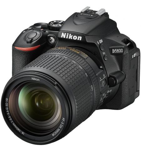 Nikon D5600 kit AF-S 18-140VR black, 24.2Mpx CMOS 23,2x15,4mm; ISO up to25600; EXPEED 4; Full HD