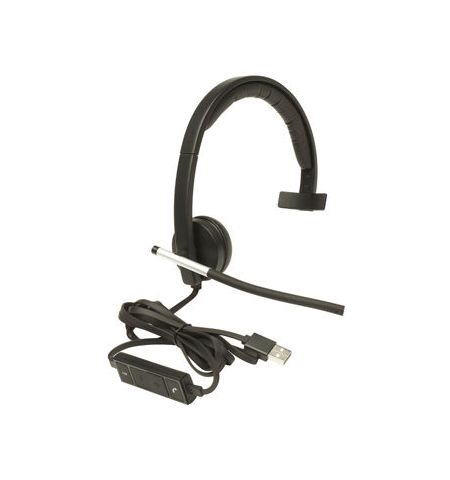 Logitech USB Headset Mono H650e, Headset: 50Hz-10kHz, Microphone: 100Hz-10kHz, 2.5m cable, 981-000514