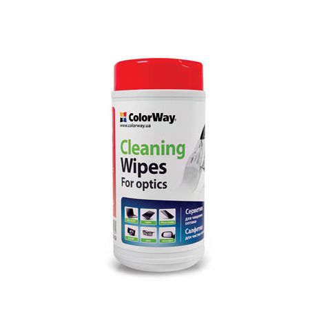 ColorWay CW-1073 Optic Cleaning Wipes Dispenser Dry 50pcs - Wet 50pcs