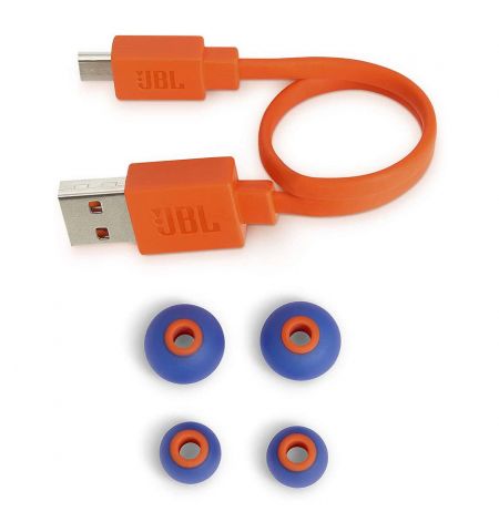 JBL Tune T110BT Blue Bluetooth Wireless In-Ear Headphones, 20Hz-20kHz, 16 Ohms, 96dB, Microphone, Remote, BT4.0, 120 mAh Lithium-Ion Polymer up to 6 hours, JBLT110BTBLU