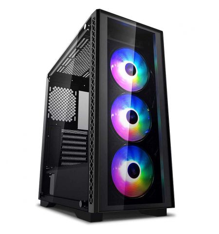 Case Middletower Deepcool MATREXX 50 ADD-RGB 4F ATX Black no PSU, Side & Front panel Tempered glass, 1xUSB3.0/2xUSB2.0/AudioHD x 1/Mic x 1 Pre-installed: Rear: 1x120mm fan; Front: 3x120mm ADD-RGB fans(carcasa/корпус)