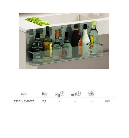 Стойка для бутылок из плексигласа LYXO Plexiglass bottle holder TS301-CM0070