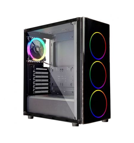 Case Middletower XILENCE XG115, ATX Black no PSU, Side & Front panel Tempered glass, 1xUSB3.0/2xUSB2.0/AudioHD x 1/Mic x 1, 3x120mm ADD-RGB fan, Custom Space for Logo (carcasa/корпус) Case Middletower XILENCE XG115, ATX Black no PSU, Side & Front panel Tempered glass, 1xUSB3.0/2xUSB2.0/AudioHD x 1/Mic x 1, 3x120mm ADD-RGB fan, Custom Space for Logo (carcasa/корпус)