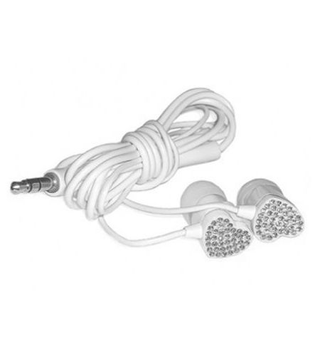 E11001 ELECOM HEART "Gem Drops" Jewel Type Stereo Headphones -